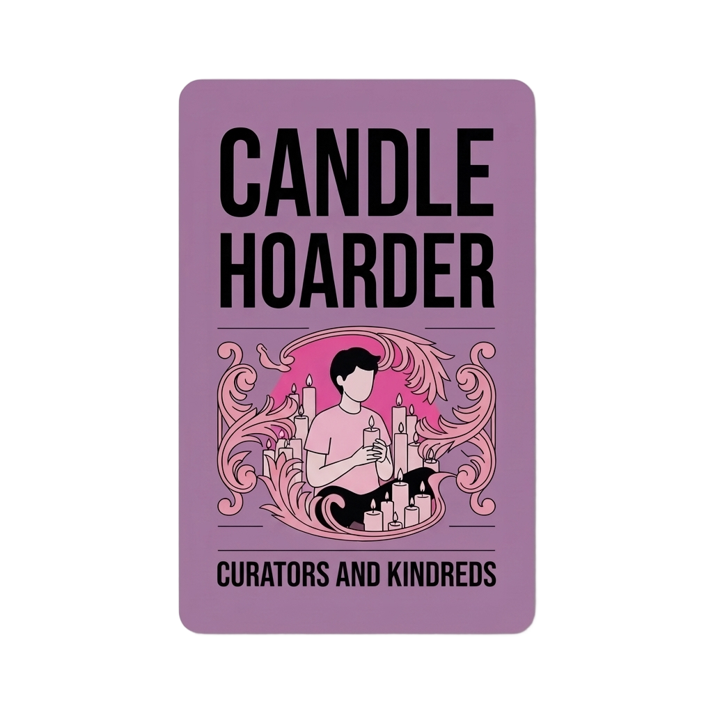 Candle Hoarder vibe card – gifts for candle lovers who treat scent and ambience as a genuine art form