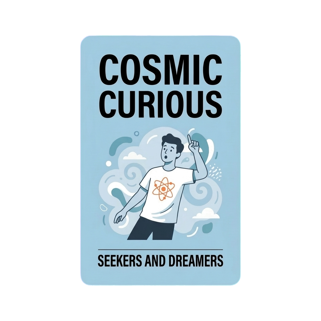 Cosmic Curious vibe card – gifts for space lovers who read NASA blogs and their Co-Star app with equal intensity