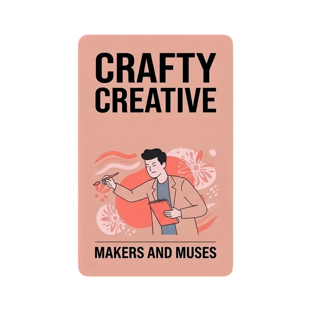 Crafty Creative vibe card – gifts for creative people who always have a project on the go
