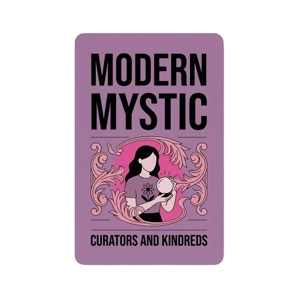 Modern Mystic vibe card – spiritual and mystical gifts for the person who burns incense, reads tarot, and lives intentionally