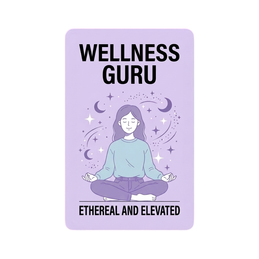Wellness Guru vibe card – wellness and self-care gift ideas for the person who makes daily rituals a genuine practice